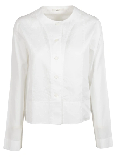 Shop Celine Classic Shirt In Optic White