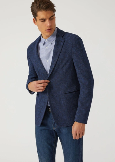 Shop Emporio Armani Casual Jackets - Item 41791640 In Blue