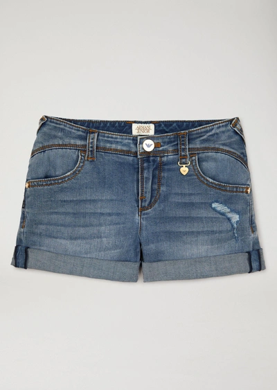 Shop Emporio Armani Shorts - Item 13164037 In Denim