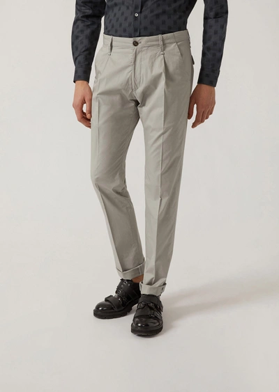 Shop Emporio Armani Casual Pants - Item 13167421 In Gray ; Navy Blue
