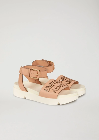 Shop Emporio Armani Sandals - Item 11441475 In Nude