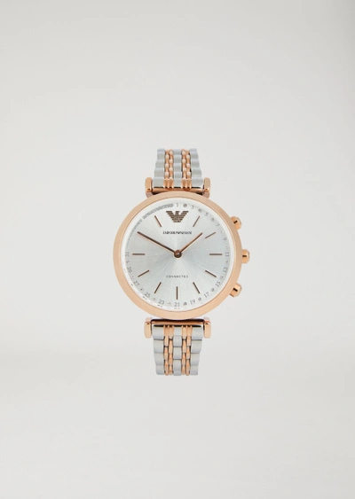 Shop Emporio Armani Hybrid Watches - Item 50207909 In Gray