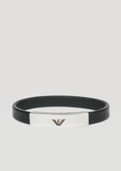Shop Emporio Armani Bracelets - Item 50208033 In Black