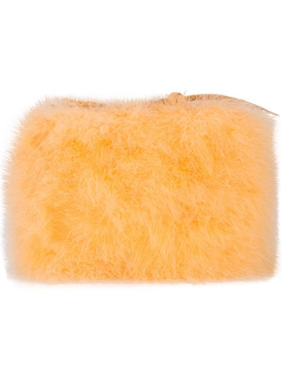 Shop Nina Ricci Marabou Feather Clutch Bag