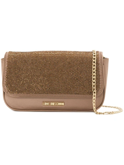 Shop Love Moschino Metallic Crossbody Bag