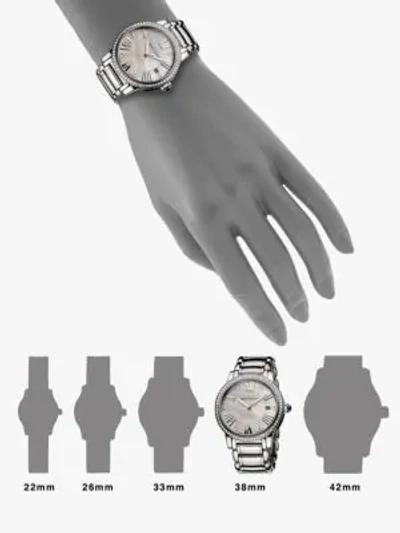 Shop David Yurman Classic 38mm Stainless Steel Quartz Watch With Diamonds In Silver