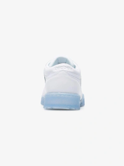 Reebok White Workout Clean Ripple Ice Sneakers | ModeSens