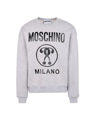 Shop Moschino Sweatshirts In Grey