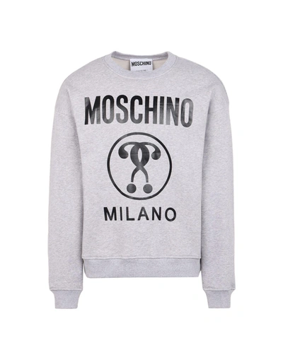 Shop Moschino Sweatshirts In Grey