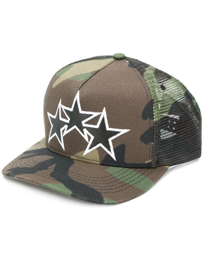 Shop Amiri Star Trucker Cap - Green