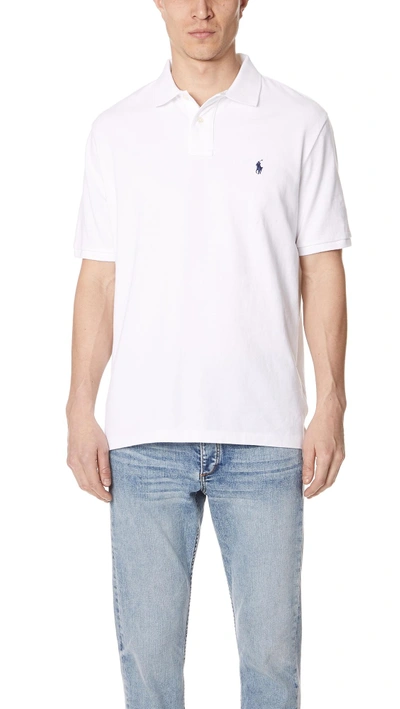 Shop Polo Ralph Lauren Classic Fit Polo Shirt In White