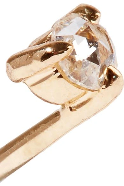 Shop Catbird Sleeping Beauty Gold Diamond Earrings