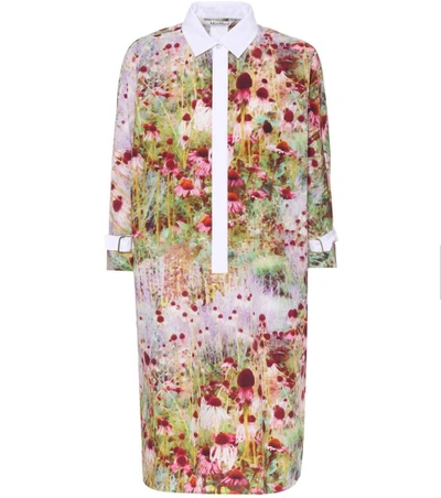 Shop Max Mara Figlio Printed Cotton Dress In Multicoloured