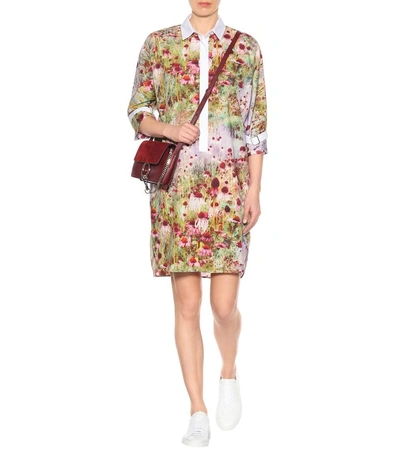 Shop Max Mara Figlio Printed Cotton Dress In Multicoloured