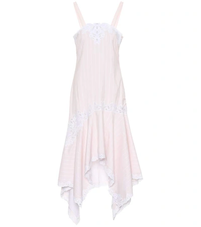 Shop Jonathan Simkhai Cotton And Silk Dress In Pink