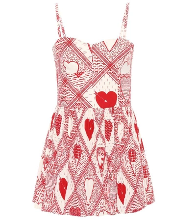 Shop Red Valentino Printed Cotton Jumpsuit