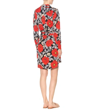 Shop Diane Von Furstenberg Printed Silk Dress In Multicoloured