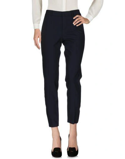 Shop Vince Casual Pants In Dark Blue