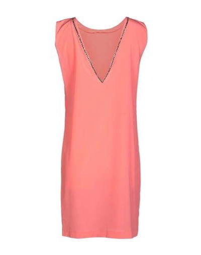 Shop Maje Short Dress In Pink