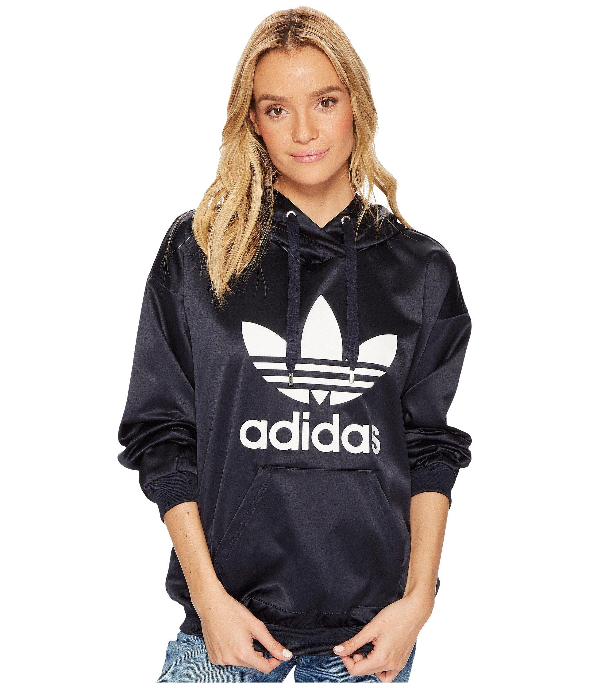 adidas satin hoodie