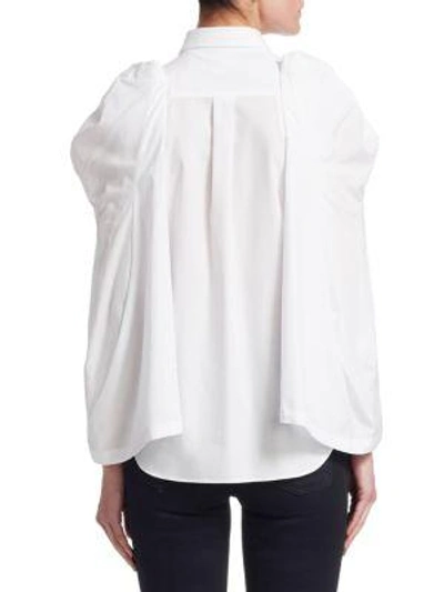 Shop Comme Des Garçons Cotton Button-down Shirt In White