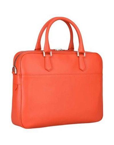 Shop Emporio Armani Work Bag In Orange