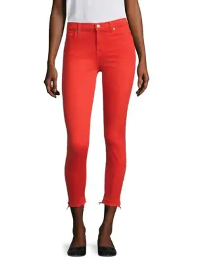 Shop 7 For All Mankind The Ankle Skinny Jeans In Poppy