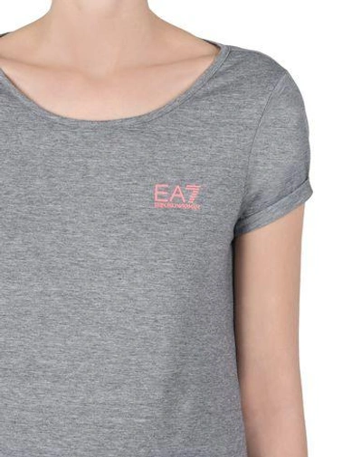 Shop Ea7 T-shirts In Grey
