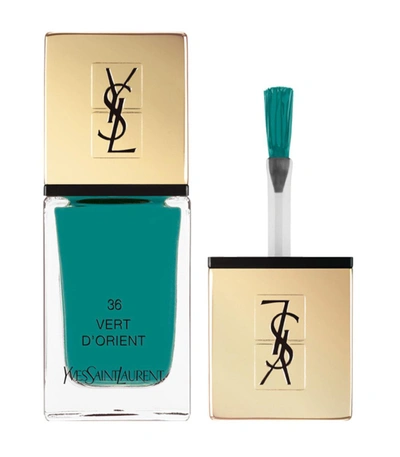 Shop Saint Laurent La Laque Couture 36 Vert D'orient