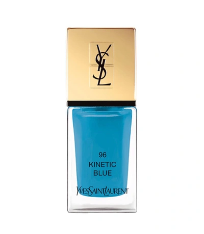 Shop Saint Laurent La Laque Couture 96 Kinetic Blue In 96 Azul