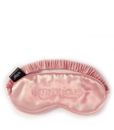 Shop Slip Silk Sleep Mask Bridal Collection 'bridesmaid' In N/a