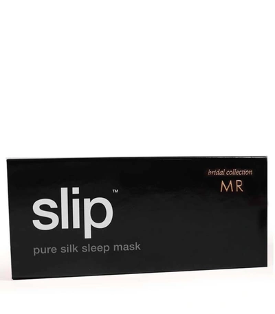 Shop Slip Silk Sleep Mask Bridal Collection 'mr' In N/a