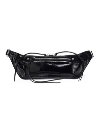 Shop Rag & Bone Small Patent Leather Fanny Pack In Black