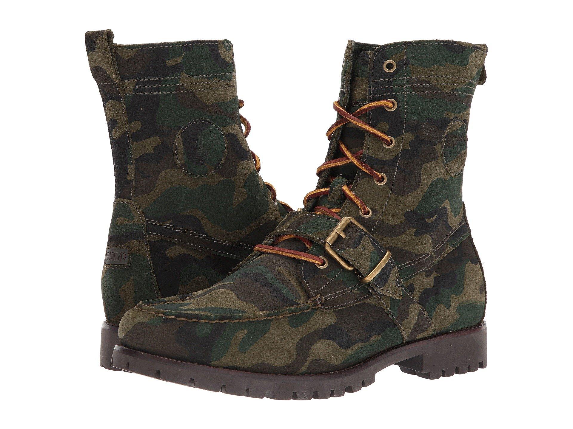 camo polo boots