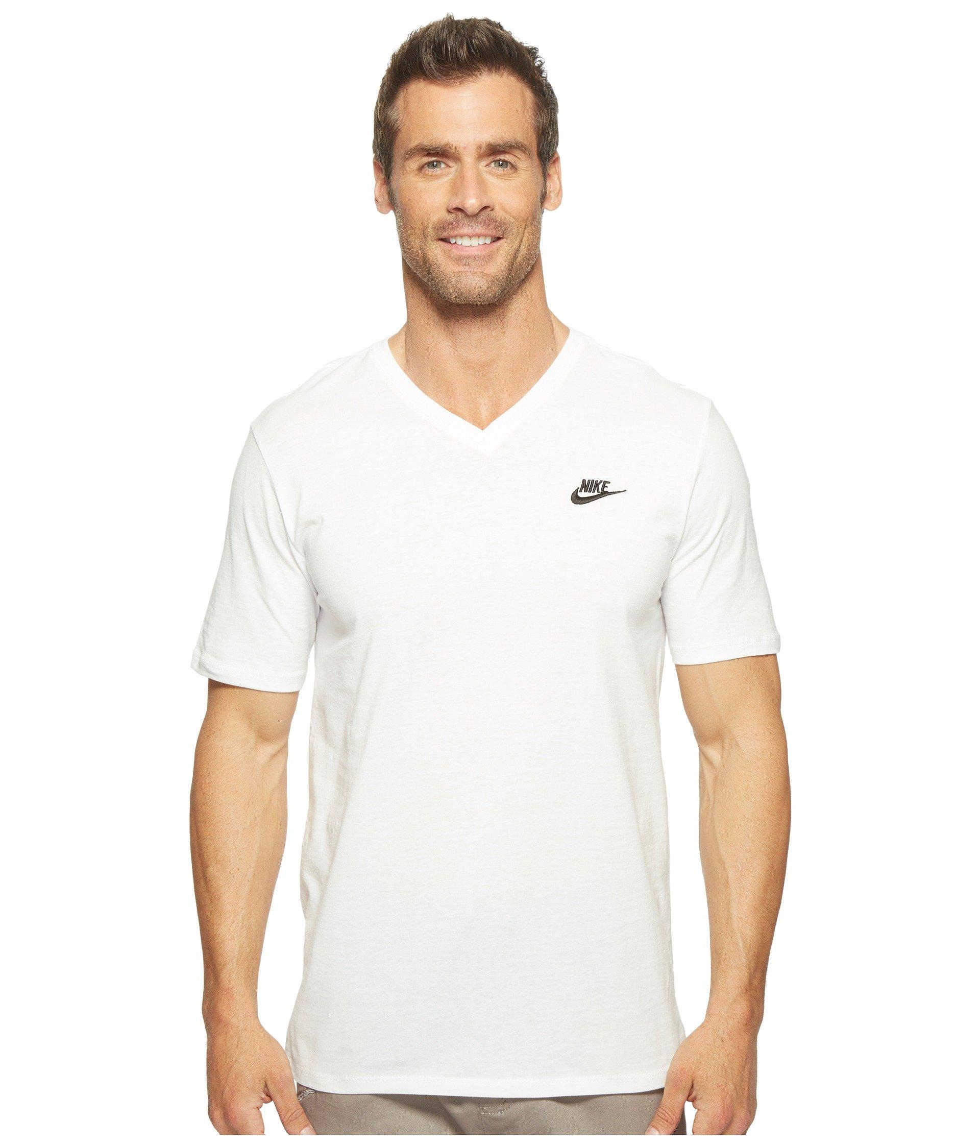 white nike v neck