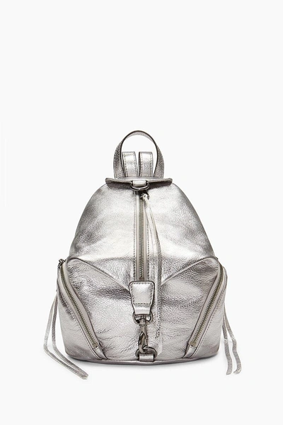 Shop Rebecca Minkoff Anthracite Silver Medium Julian Backpack |