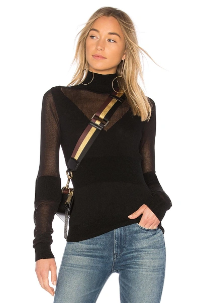 Shop Carven Ballerina Knit Top In Black