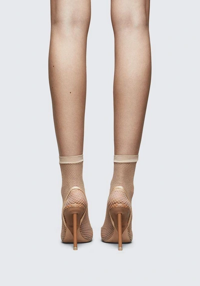 Shop Alexander Wang Caden Fishnet Heel In Nude