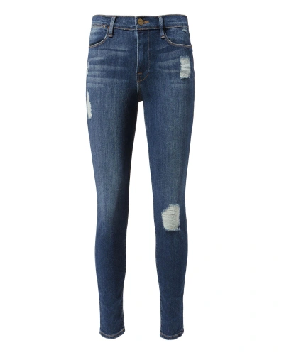 Shop Frame Le Skinny Mid-rise Jeans