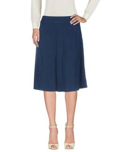 Shop Stussy Knee Length Skirt In Blue
