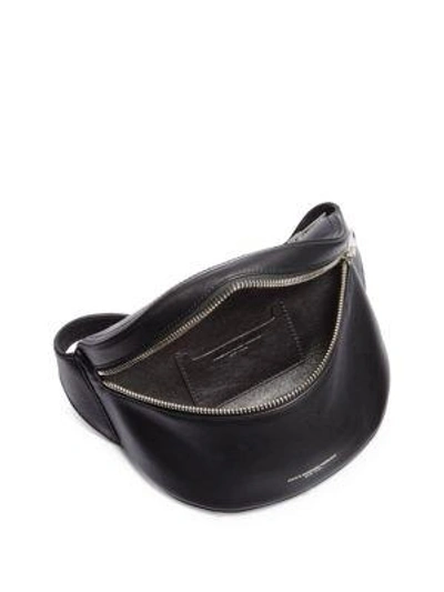 Shop Alexander Wang Ace Leather Fannypack In Black