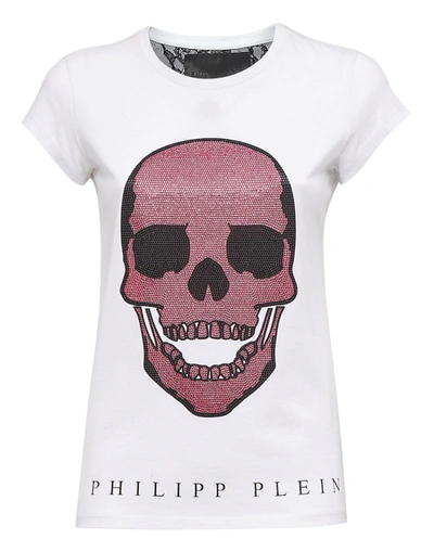 Shop Philipp Plein T-shirt Round Neck Ss "monsinior"