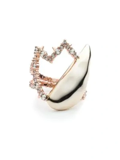 Shop Alexis Bittar 10k Goldtone Light Quartz Crystal Ring In Rose Gold