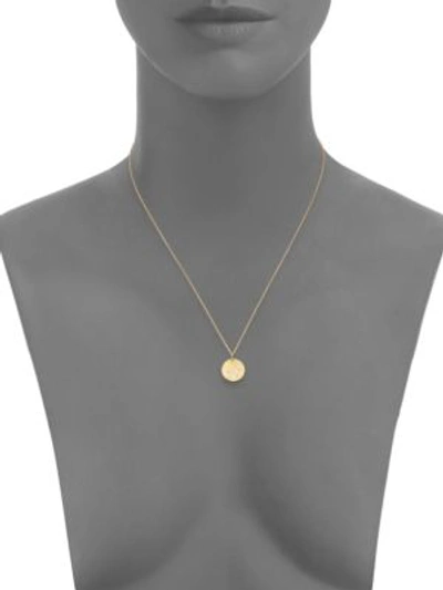 Shop Bare Constellations Aquarius Diamond & 18k Yellow Gold Pendant Necklace