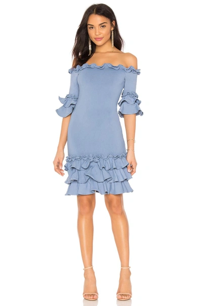 Shop Donna Mizani Pishi Mini Dress In Slate