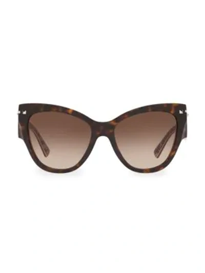 Shop Valentino 55mm Butterfly Sunglasses In Pink Havana