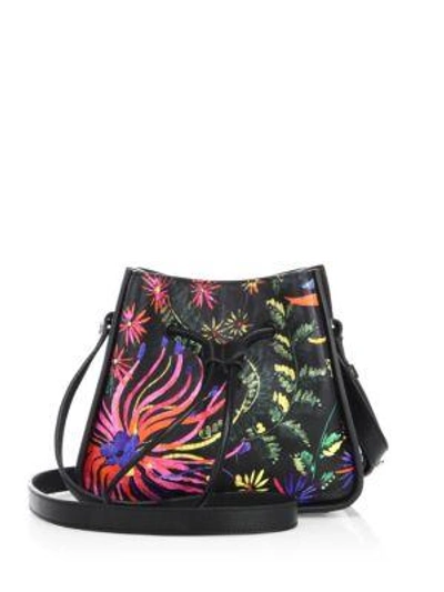 Shop 3.1 Phillip Lim / フィリップ リム Soleil Mini Printed Leather Drawstring Bucket Bag In Multi