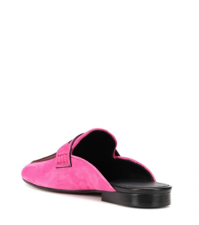 Shop Isabel Marant Follan Suede Mules In Pink