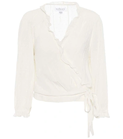 Shop Velvet Sabine Top In White