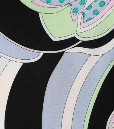 Shop Emilio Pucci Printed Silk Top In Multicoloured